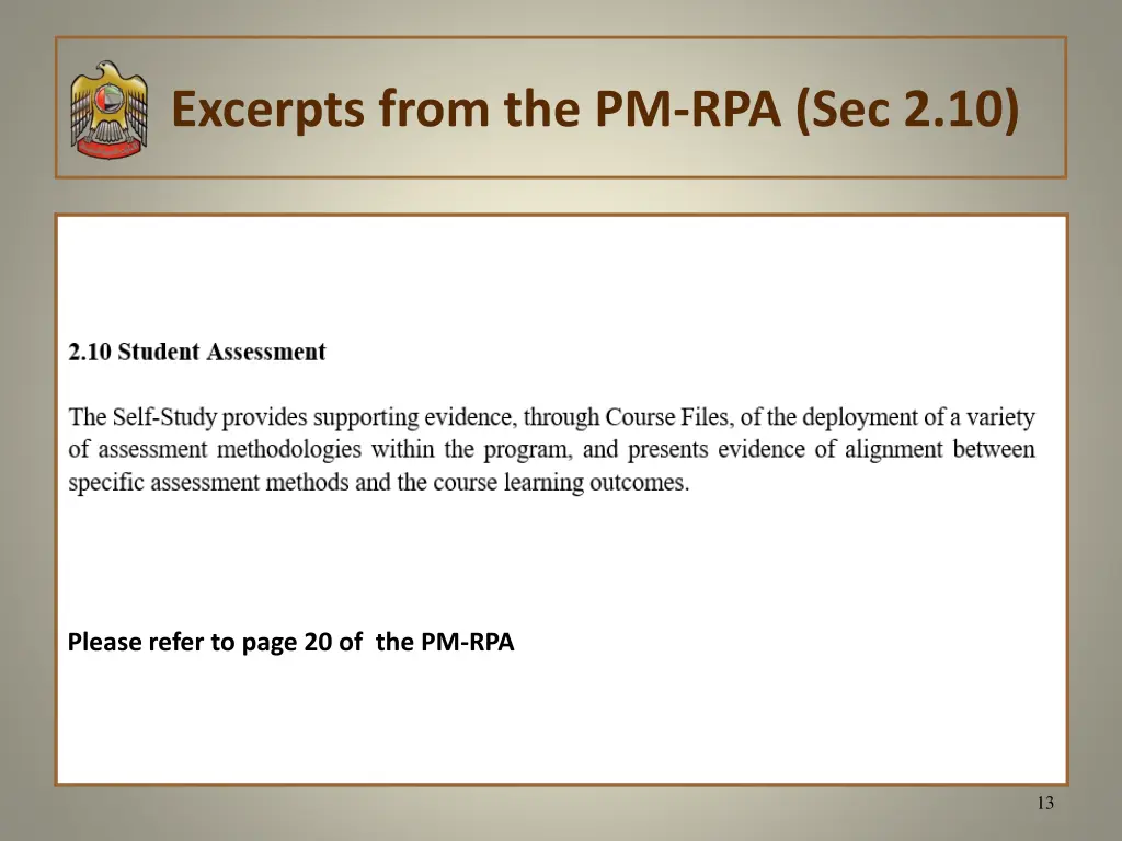 excerpts from the pm rpa sec 2 10