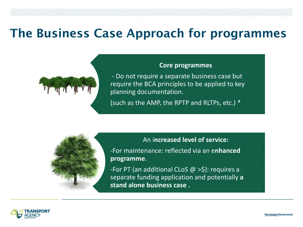 the business case approach for programmes