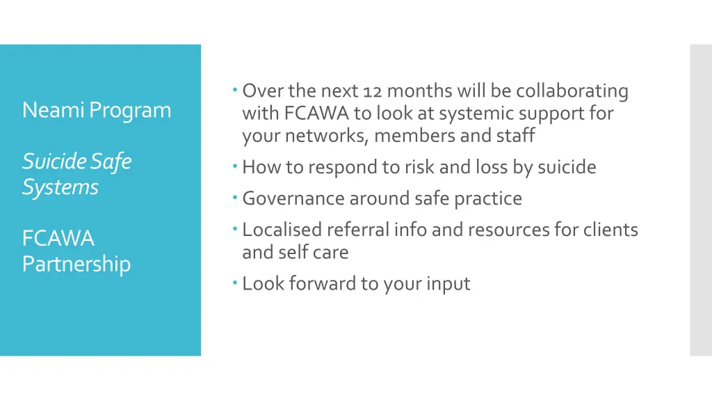 over the next 12 months will be collaborating