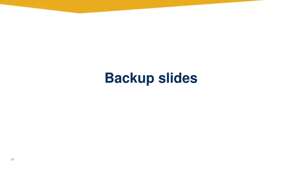 backup slides