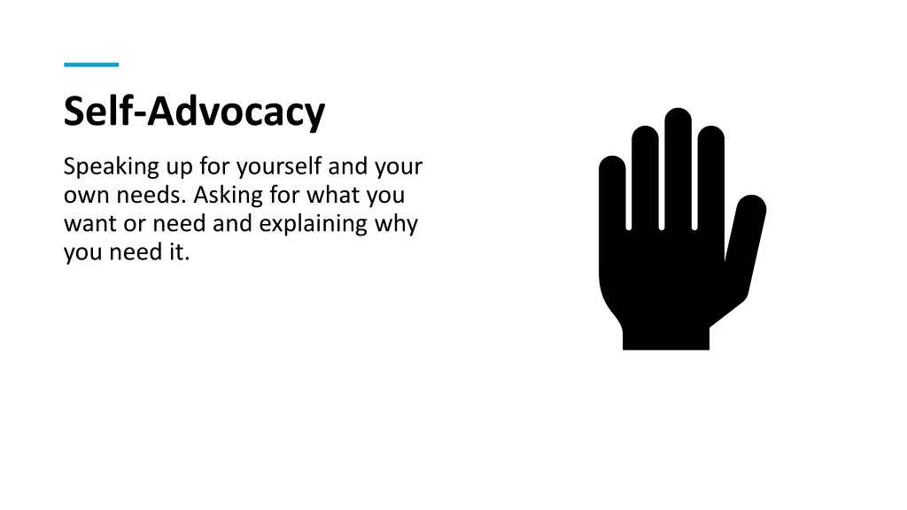 self advocacy