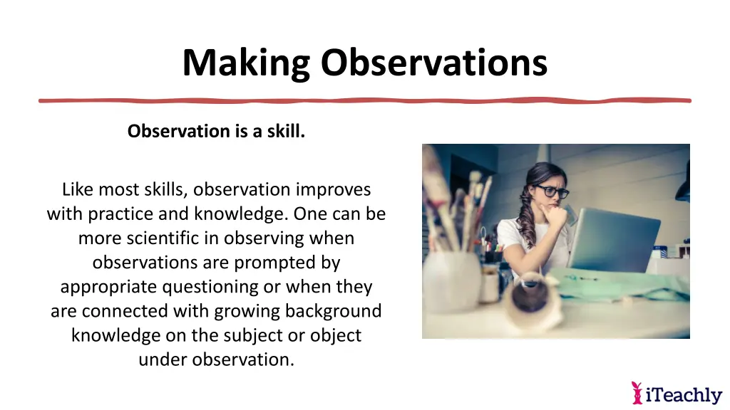 making observations 12