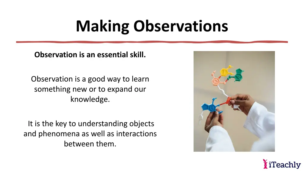 making observations 13