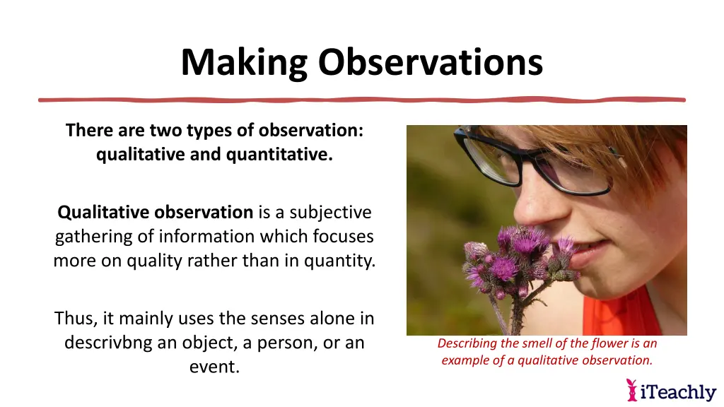 making observations 7