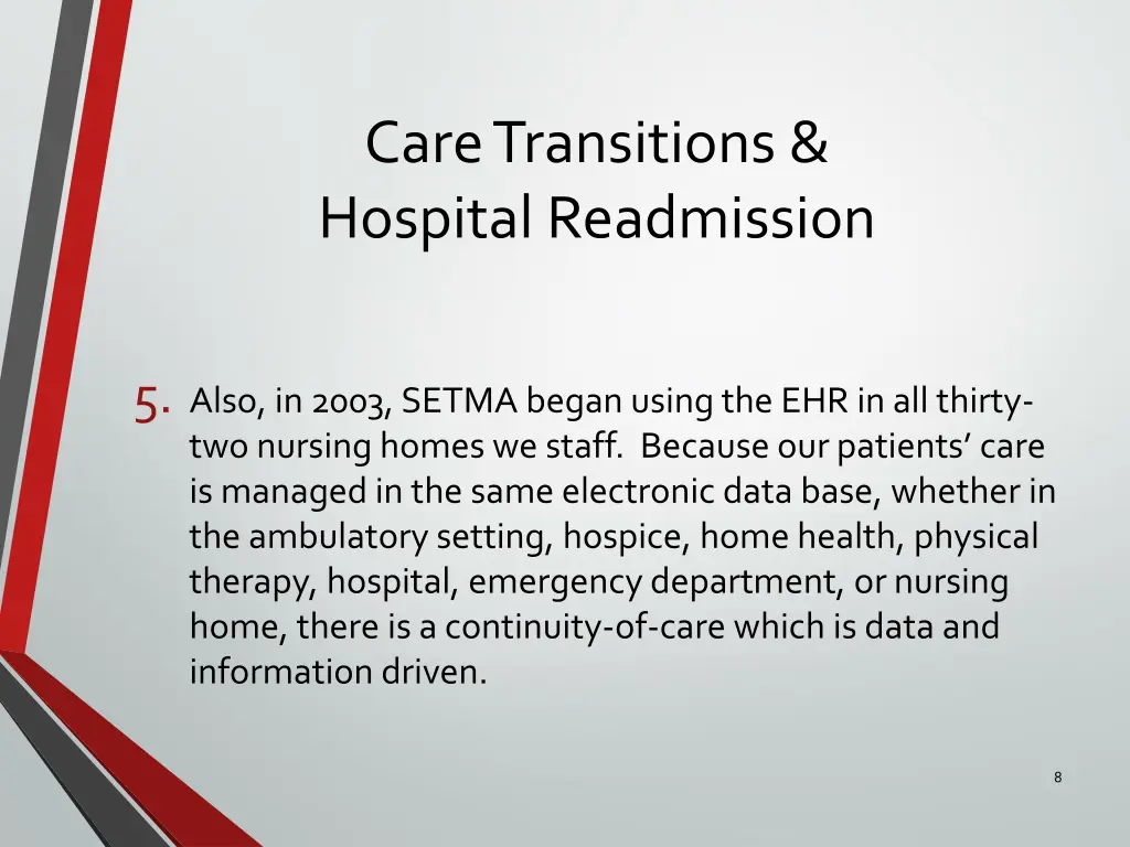 care transitions hospital readmission 5