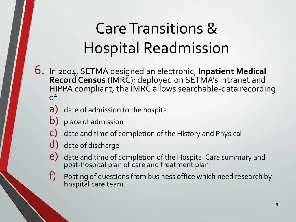 care transitions hospital readmission 6