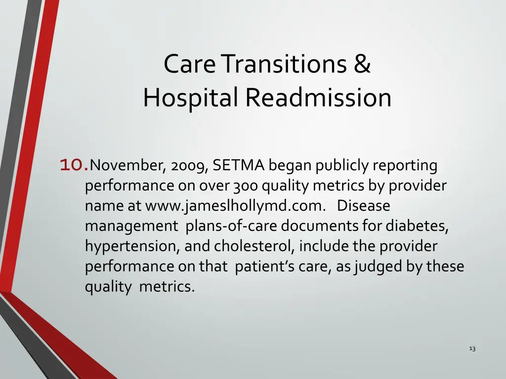 care transitions hospital readmission 9