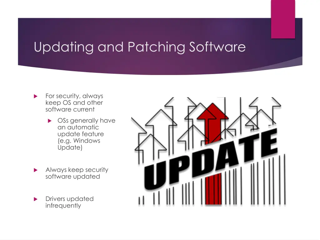 updating and patching software