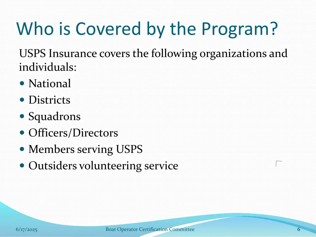 who is covered by the program