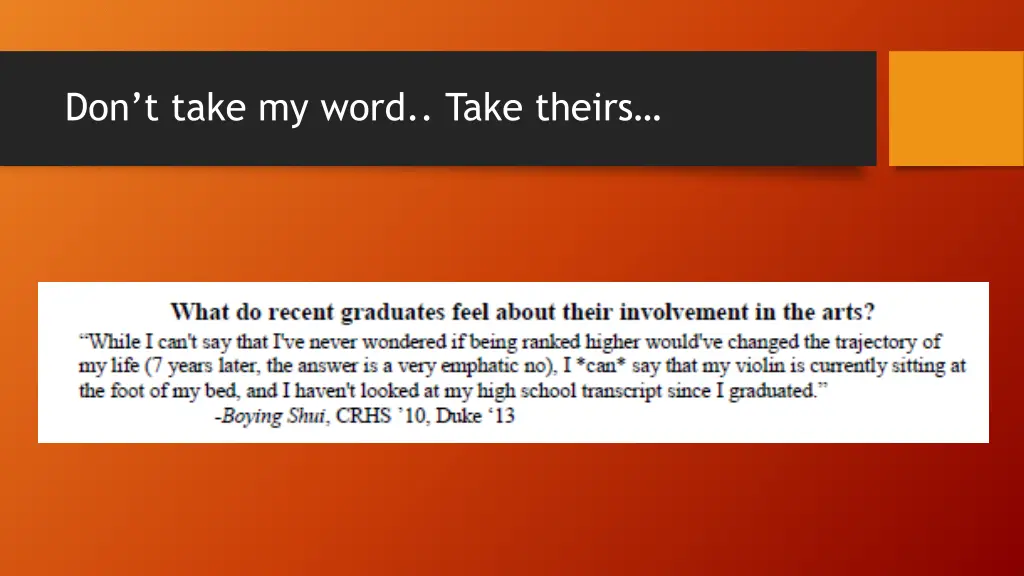 don t take my word take theirs 1