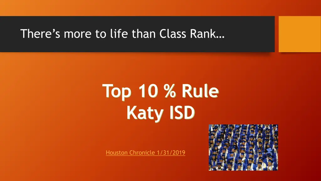 there s more to life than class rank