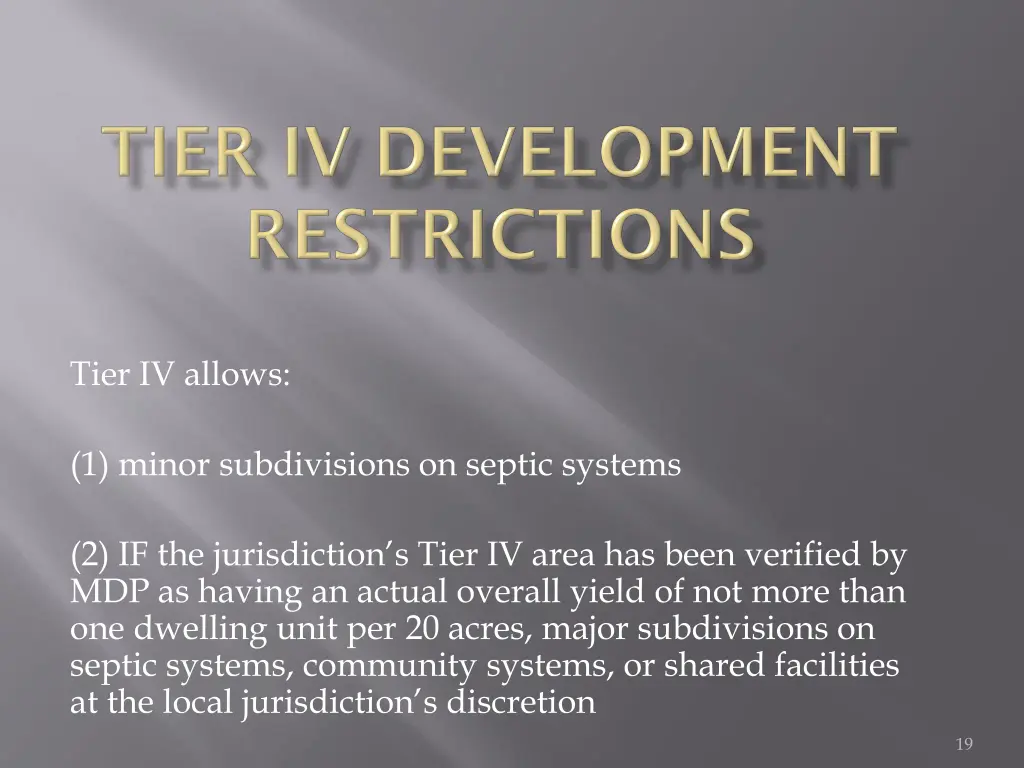 tier iv allows