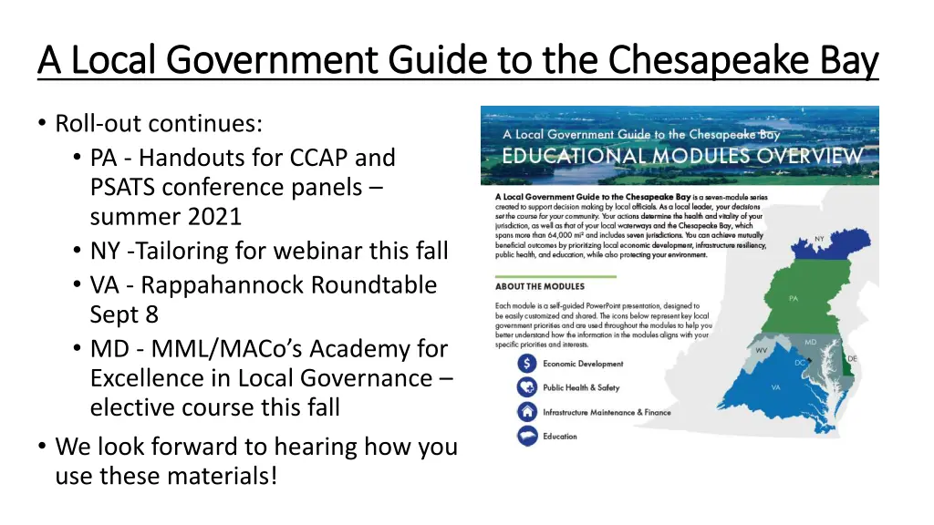a local government guide to the chesapeake