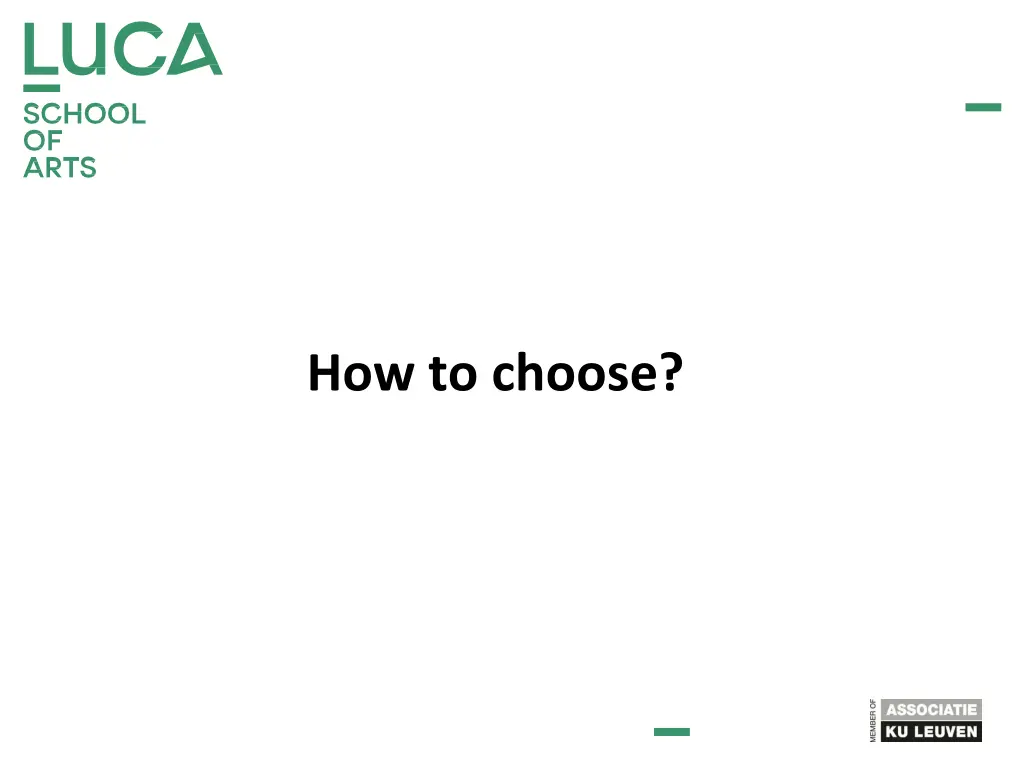 how to choose