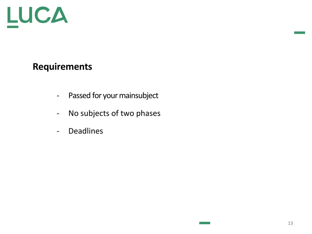 requirements