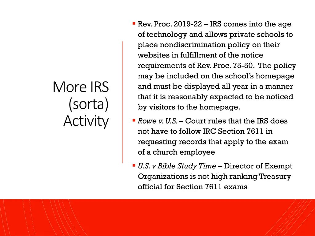 rev proc 2019 22 irs comes into