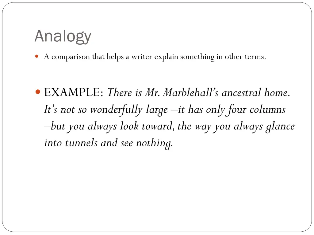 analogy