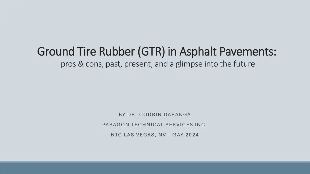 ground tire rubber gtr in asphalt ground tire