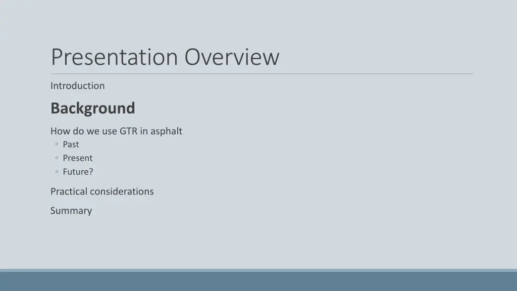 presentation overview 2