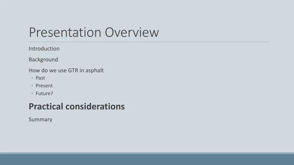 presentation overview 6