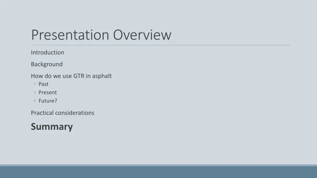 presentation overview 7