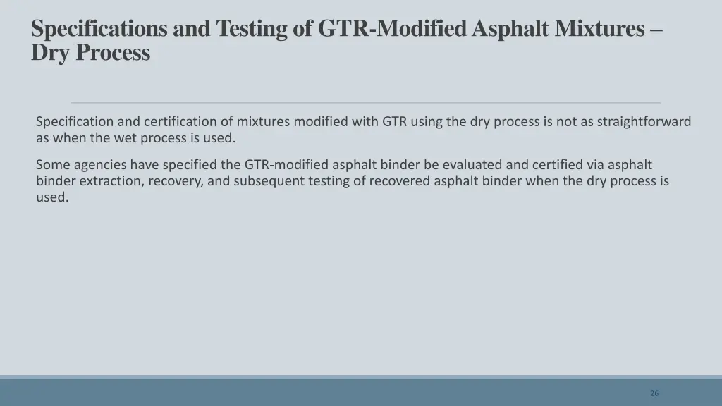 specifications and testing of gtr modified 1