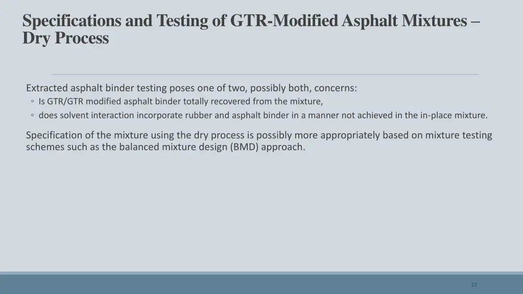 specifications and testing of gtr modified 2