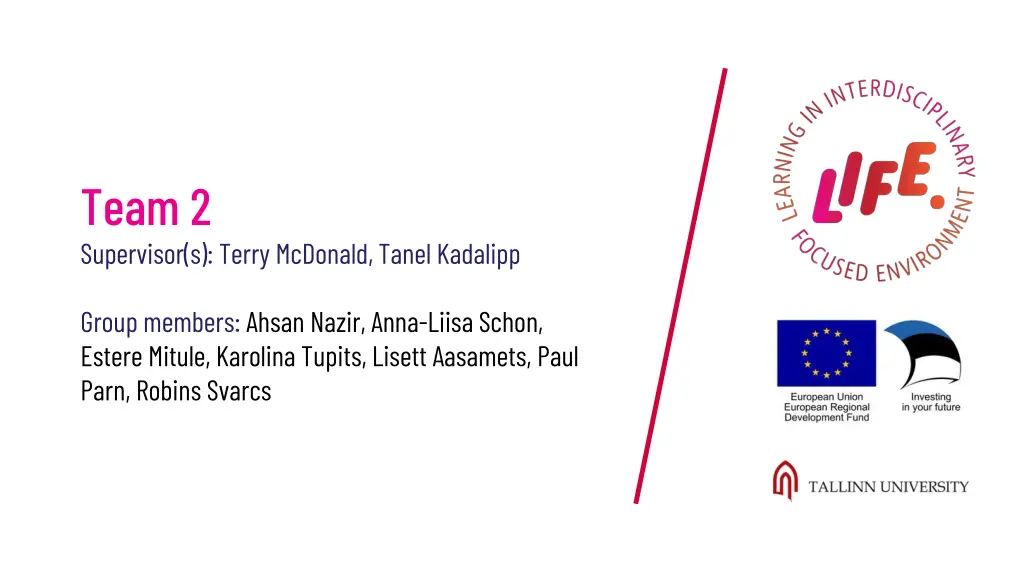 team 2 supervisor s terry mcdonald tanel kadalipp