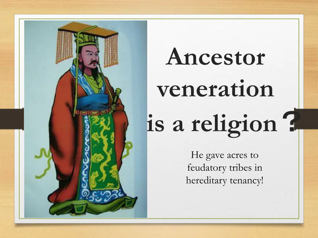 ancestor veneration is a religion