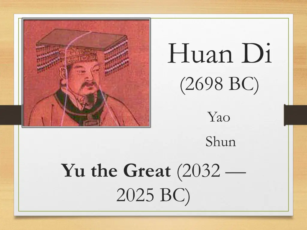 huan di 2698 bc