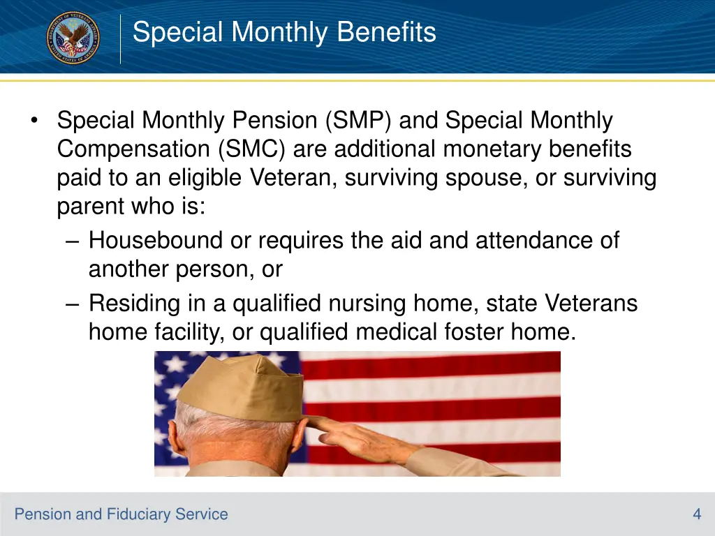 special monthly benefits