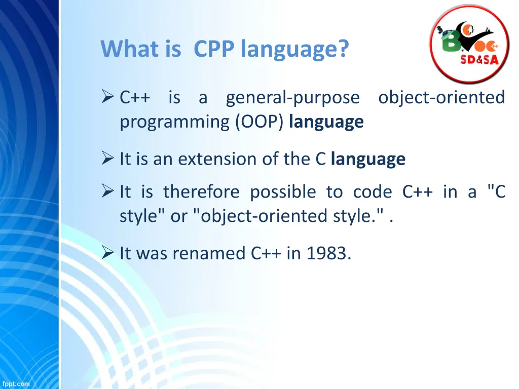 what is cpp language