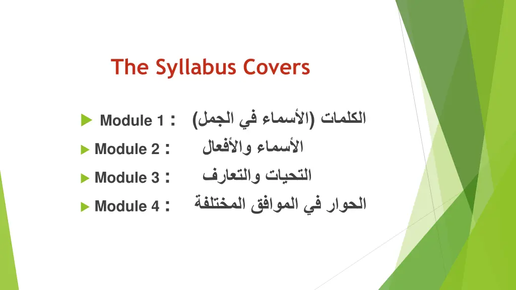 the syllabus covers