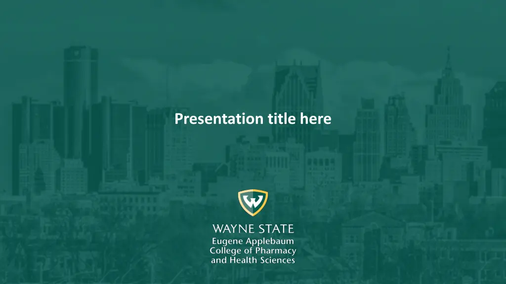 presentation title here