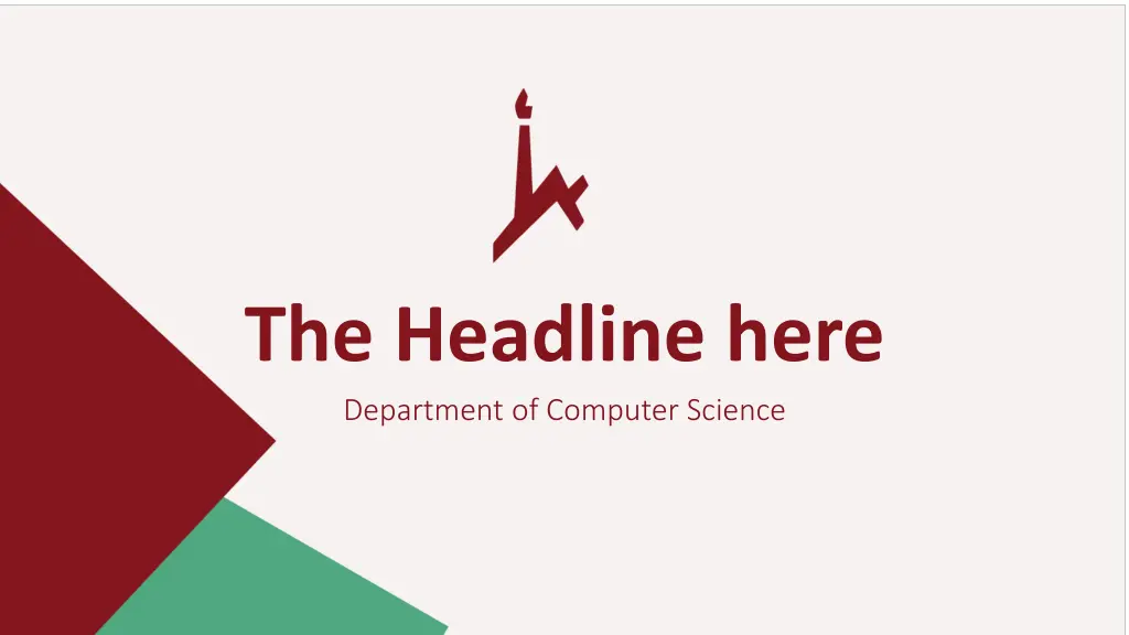 the headline here department of computer science
