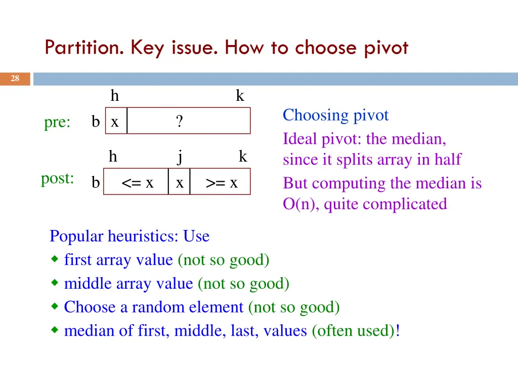 partition key issue how to choose pivot