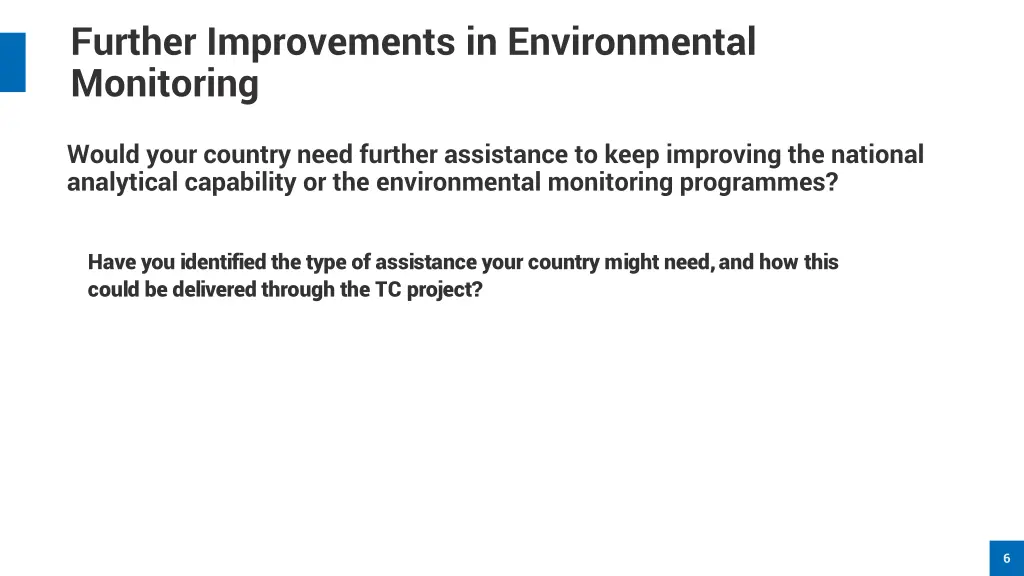 further improvements in environmental monitoring