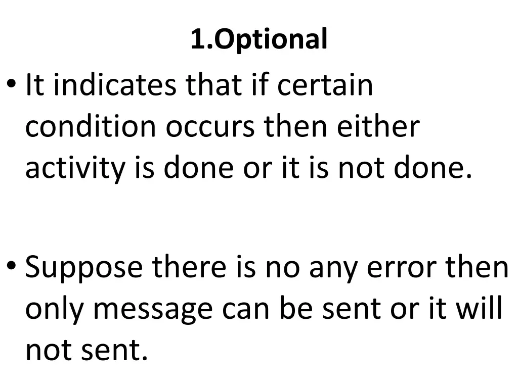 1 optional