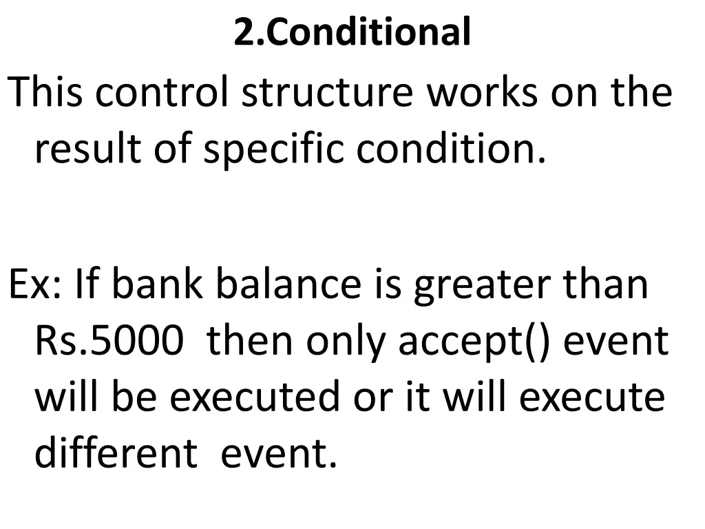 2 conditional
