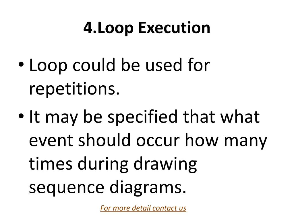 4 loop execution
