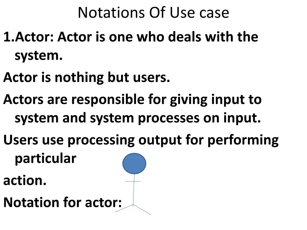 notations of use case