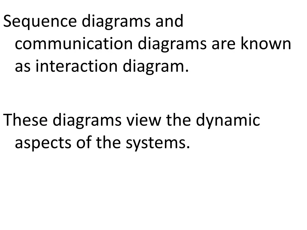 sequence diagrams and communication diagrams