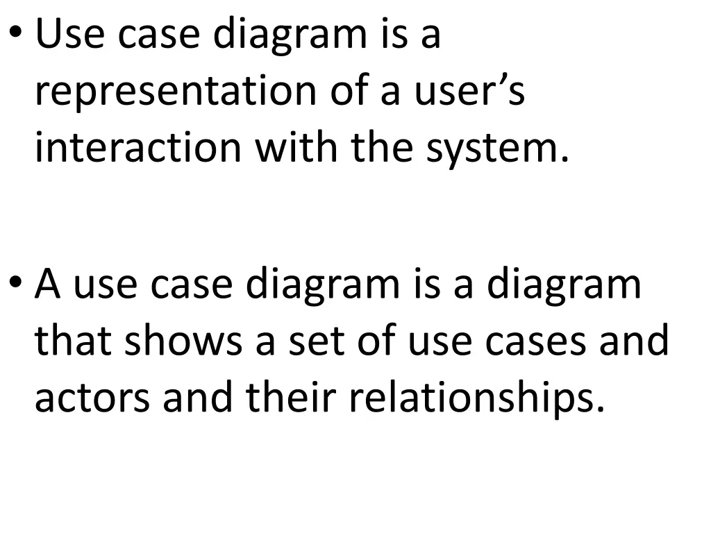 use case diagram is a representation of a user