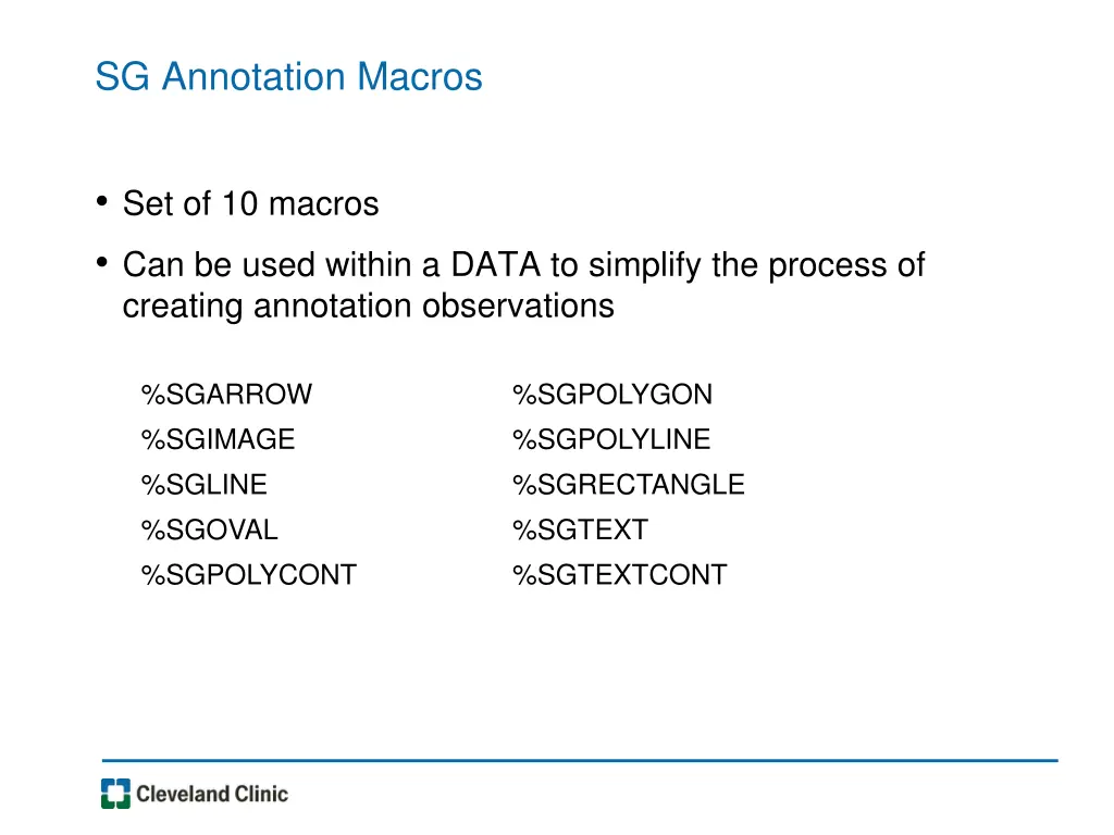 sg annotation macros