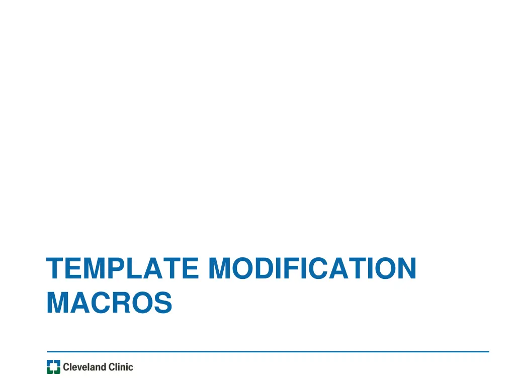 template modification macros