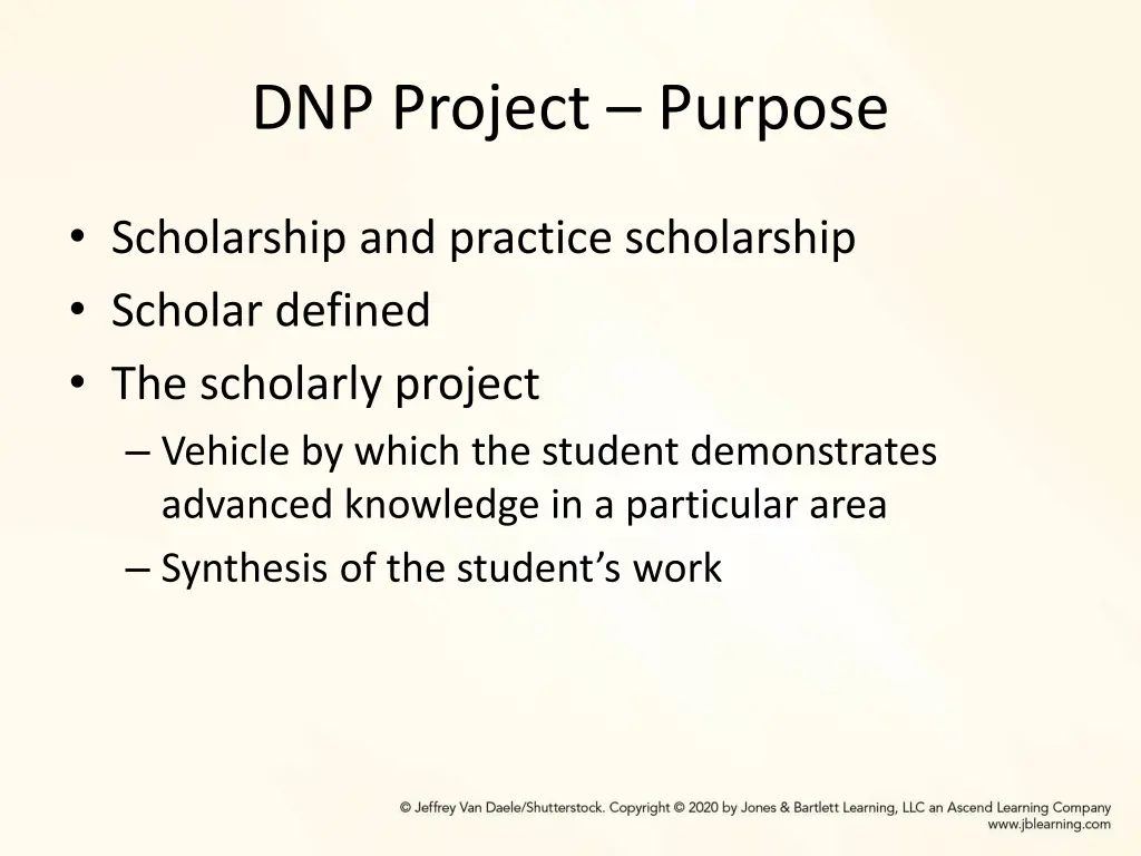 dnp project purpose