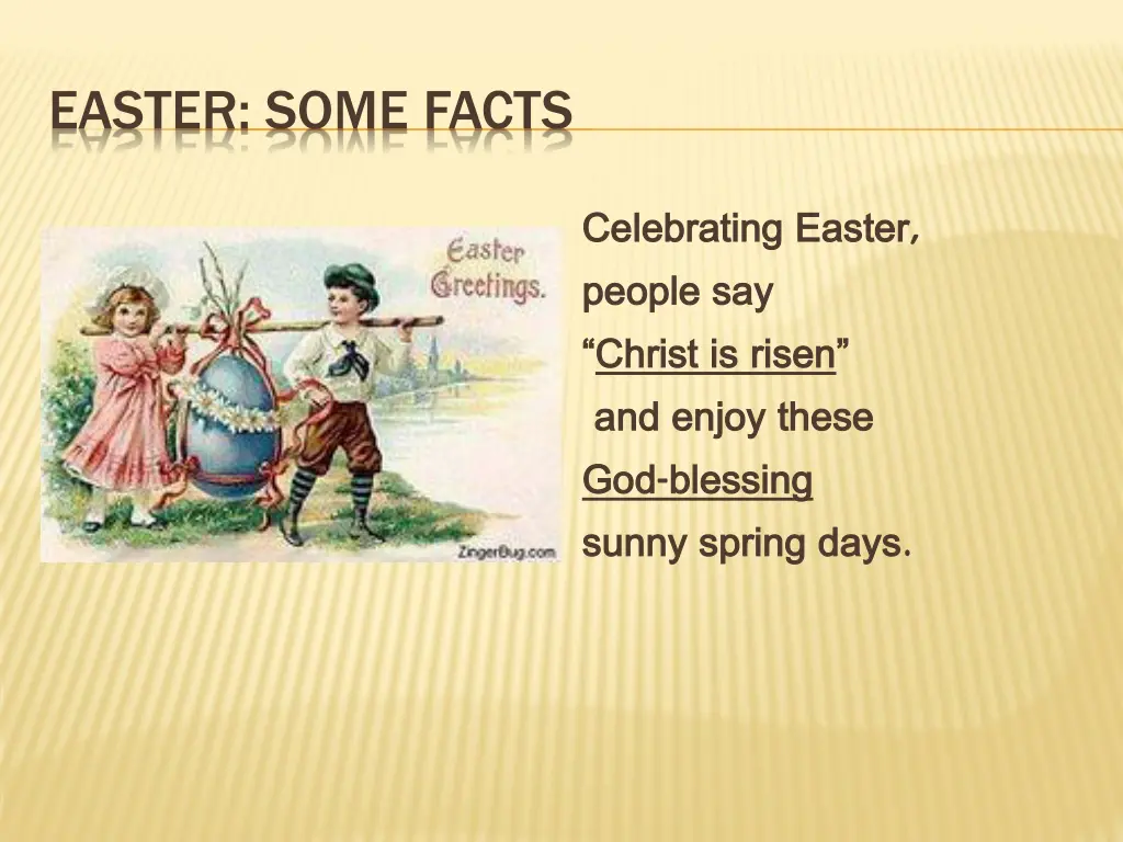 easter some facts 1