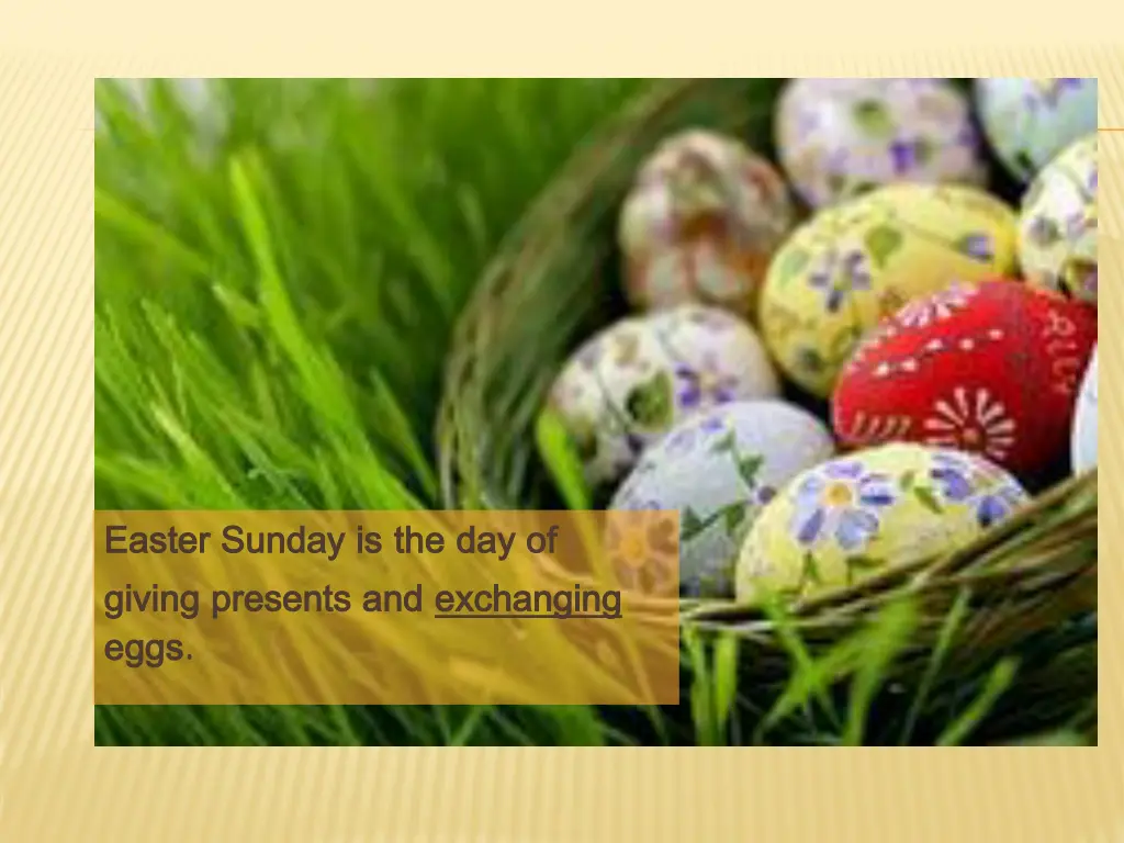 easter sunday is easter sunday is the giving