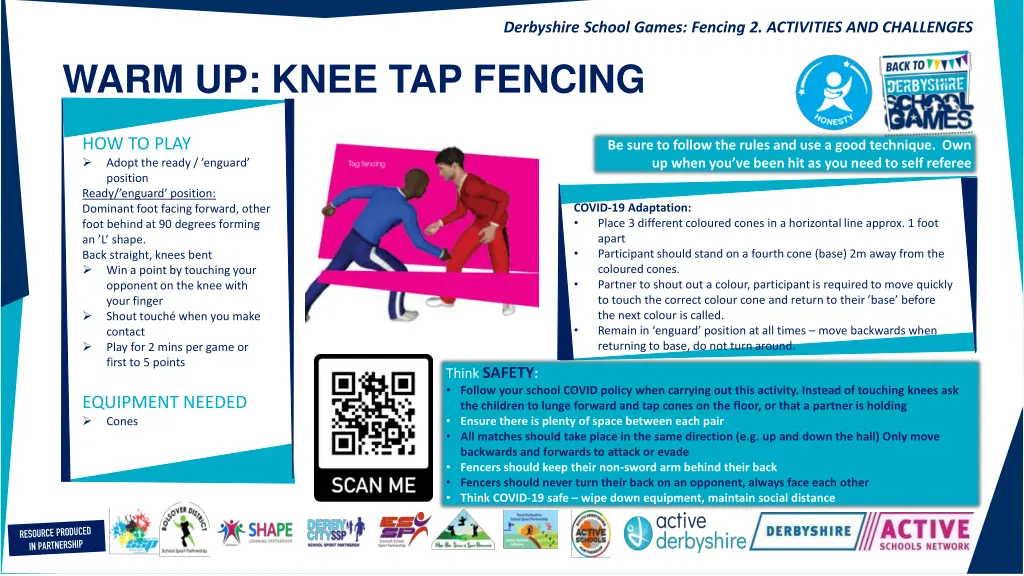 derbyshire school games fencing 2 activities