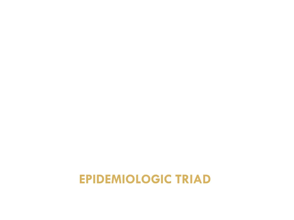 epidemiologic triad